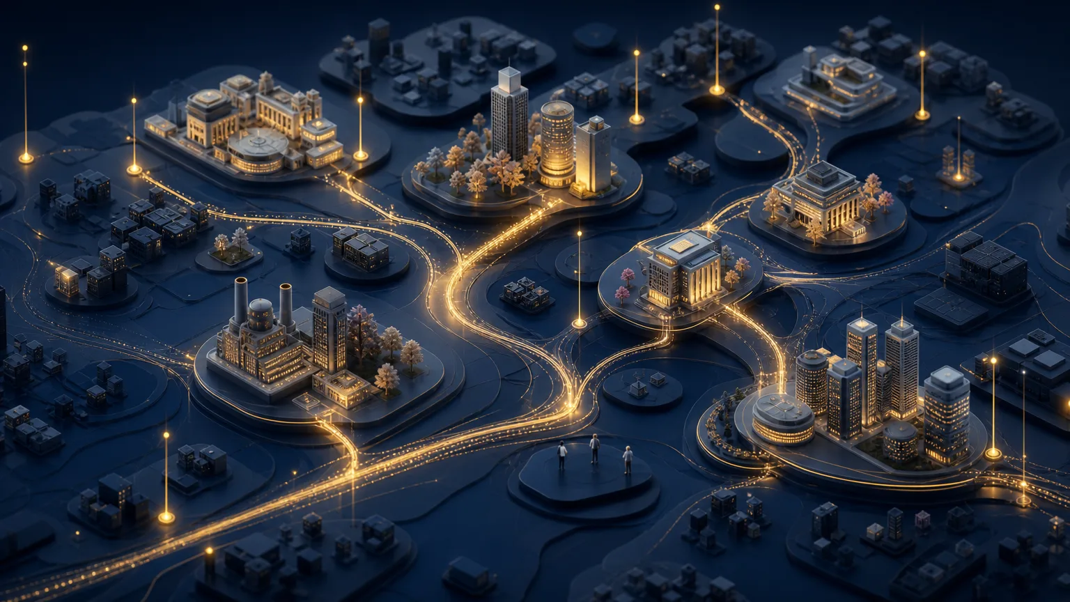 Interconnected companies, relationships and law firm intelligence illustrating how business development teams can identify and prioritize prospective clients.