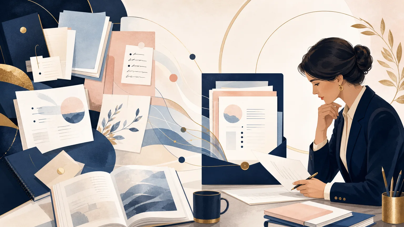 Business development professional bringing company, client and relationship research together into an organized briefing.